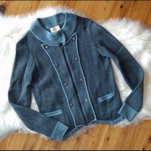 Anthropologie sweater, military flare